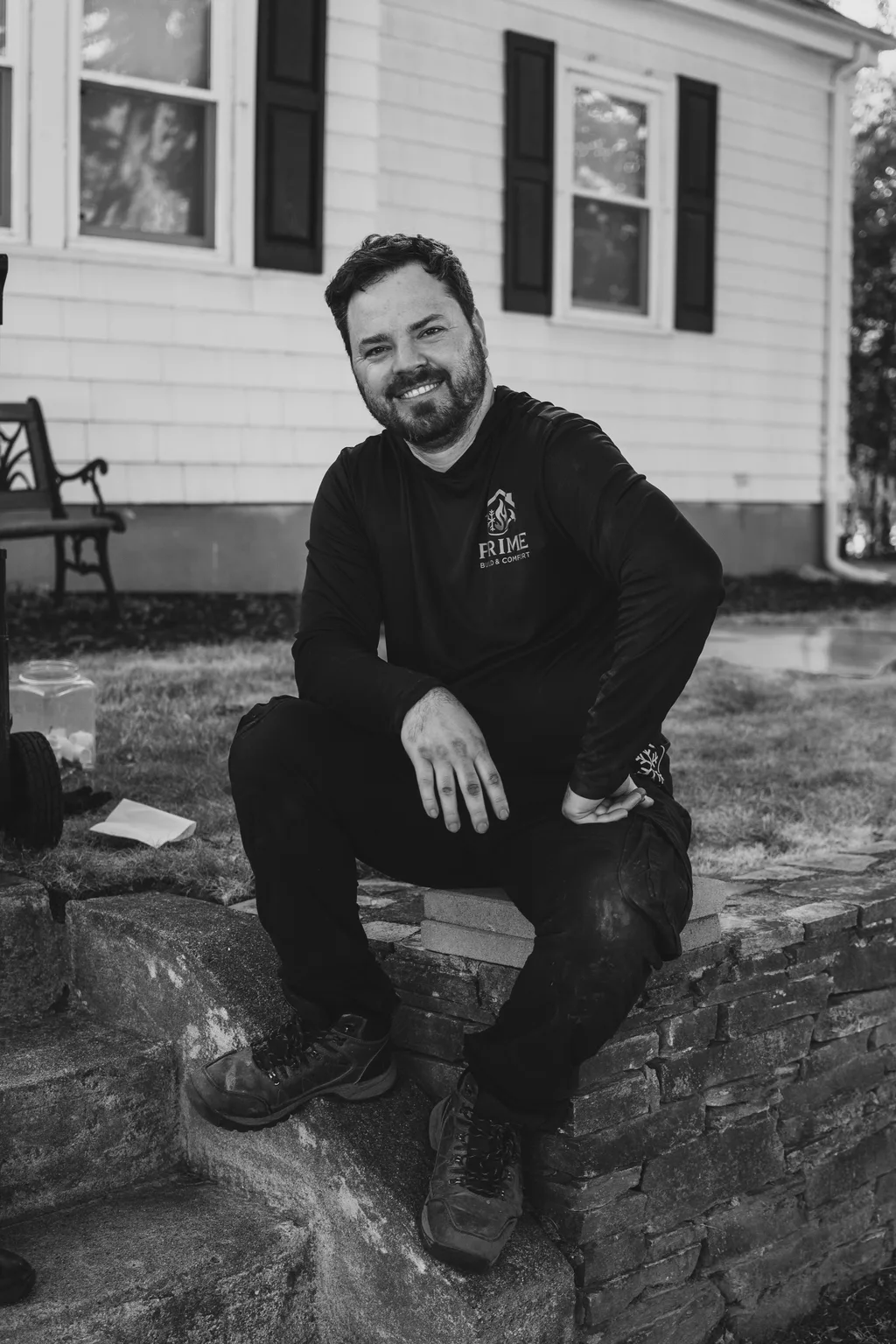 A Prime technician ready to help with a heating job